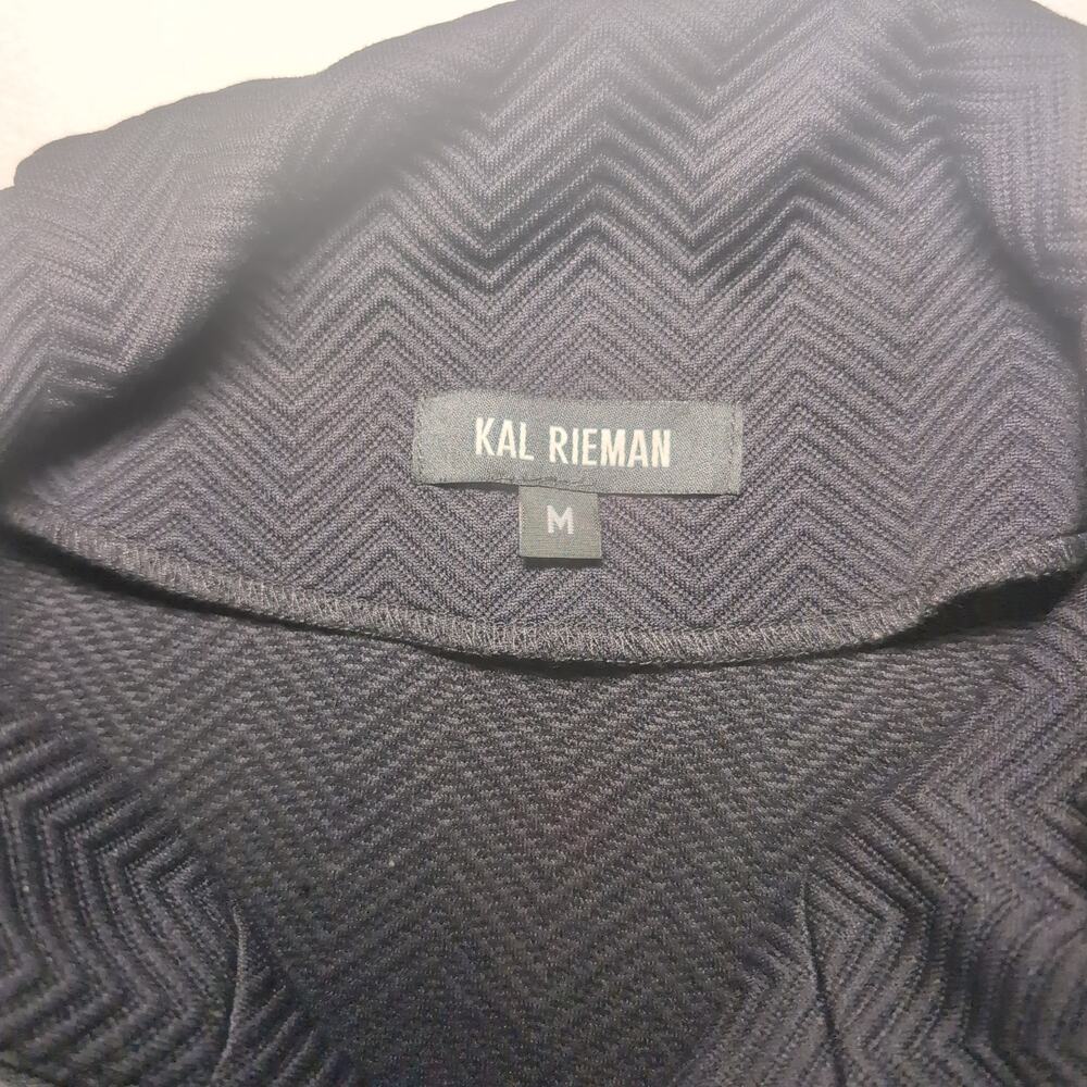 Kal Reiman Vest Herringbone Knit Lagen Look Minimalist Women's M Oversized - Picture 5 of 7